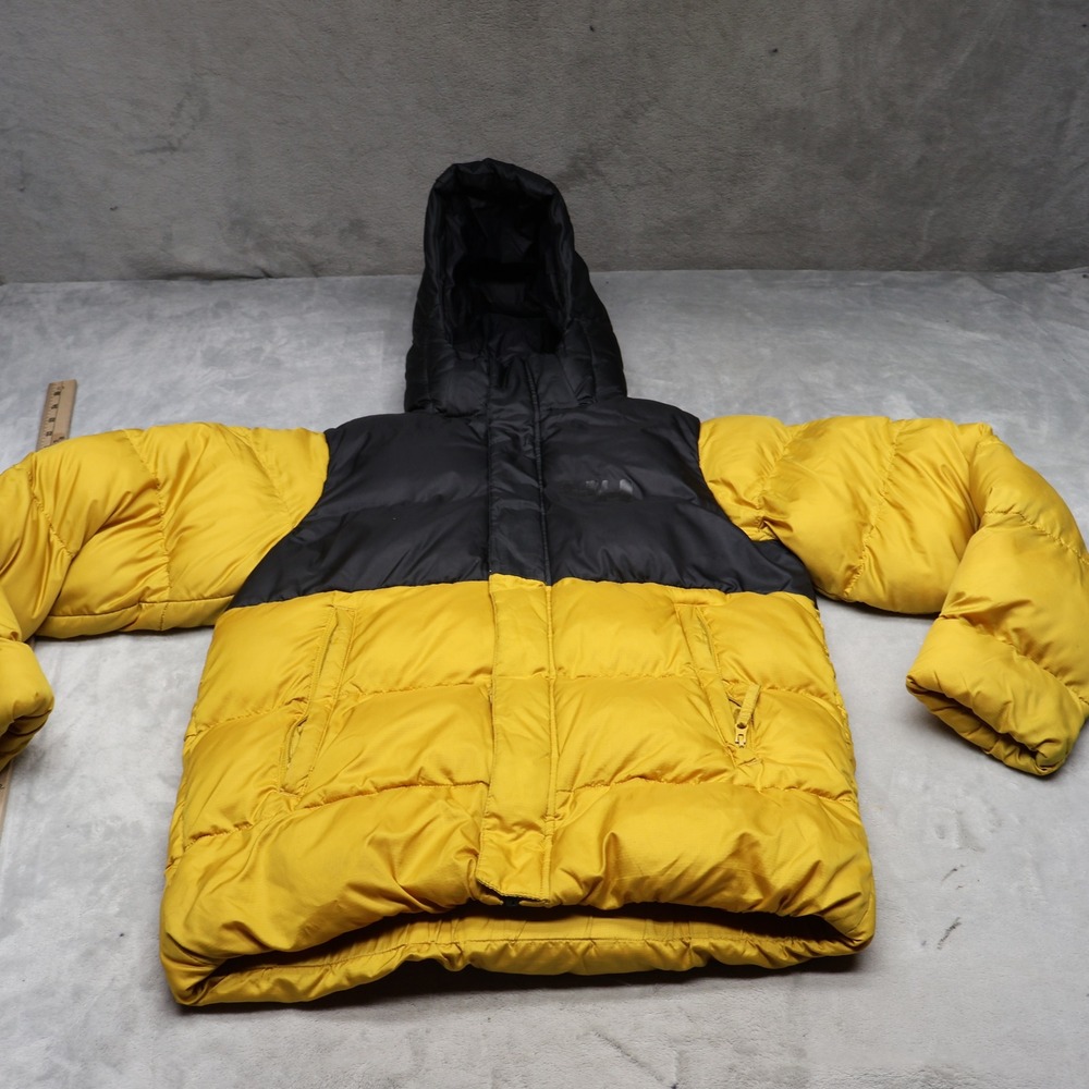 Helly Hansen Jacket Kids 12 Yellow Vision Puffy Insulated Quilted Winter Warm